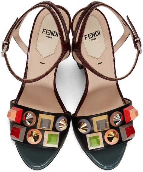 fendi multicolor sandals|fendi heels sandals.